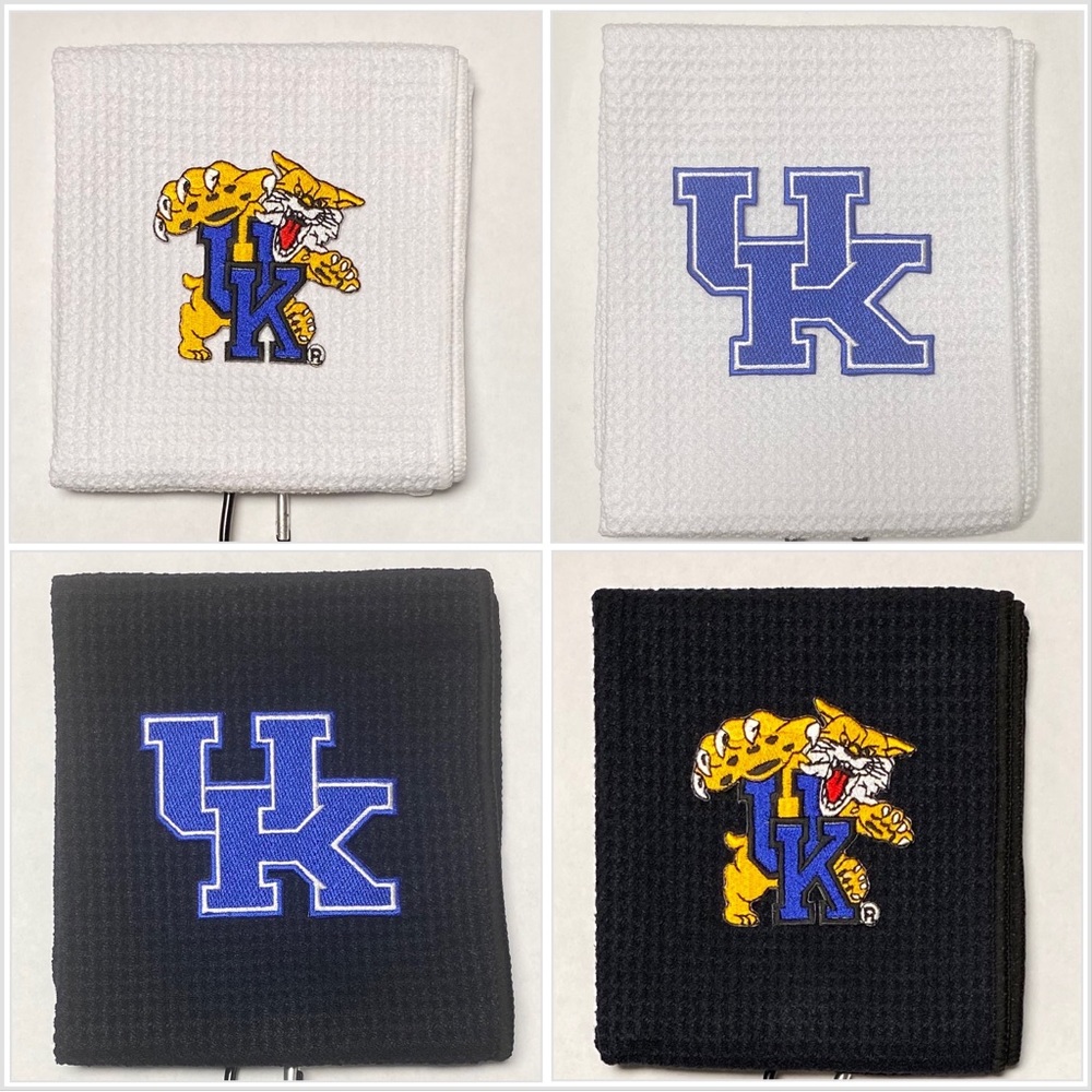Kentucky Wildcats Golf Towel, 12 x 20, with carabiner